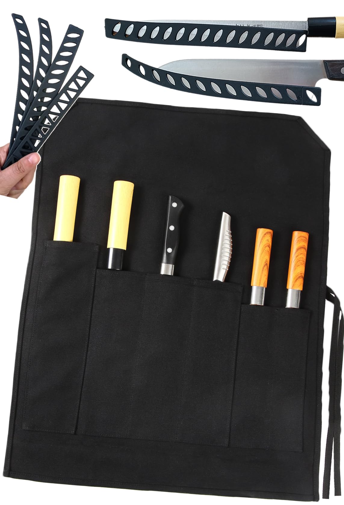 Horganエッジ　カバー付き Amazon | ピーアンドシー 包丁ケース 布製 帆布 深長いLポケット27cm